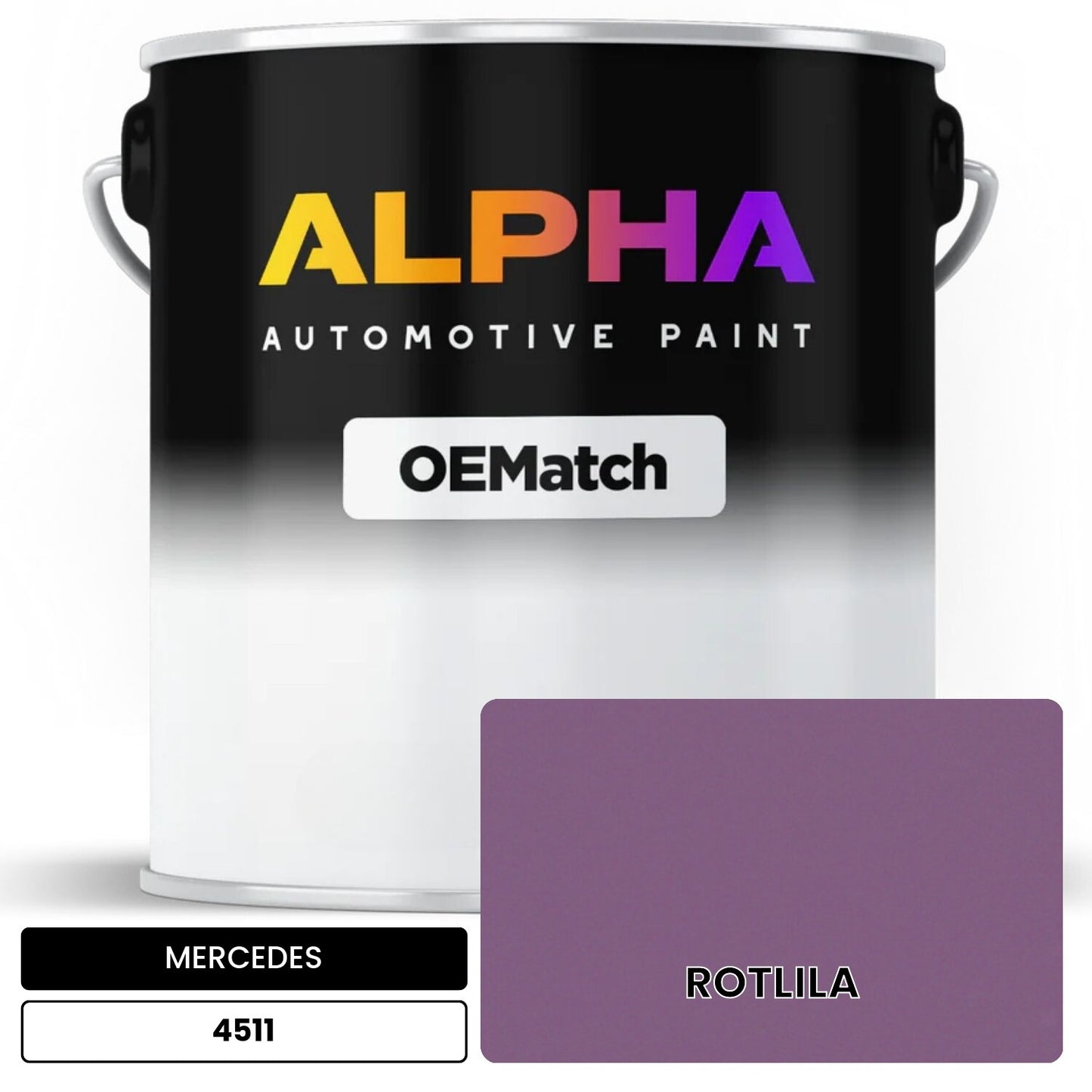 MERCEDES Rotlila 4511 OEMatch Basecoat