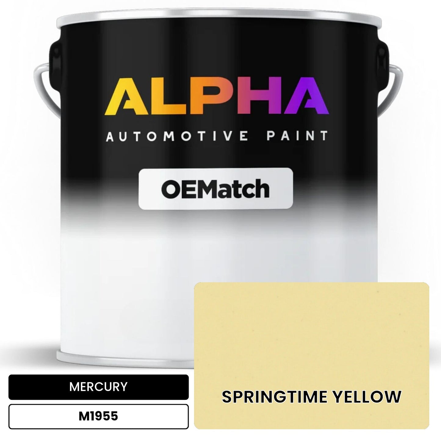 MERCURY SPRINGTIME YELLOW M1955 OEMatch Basecoat