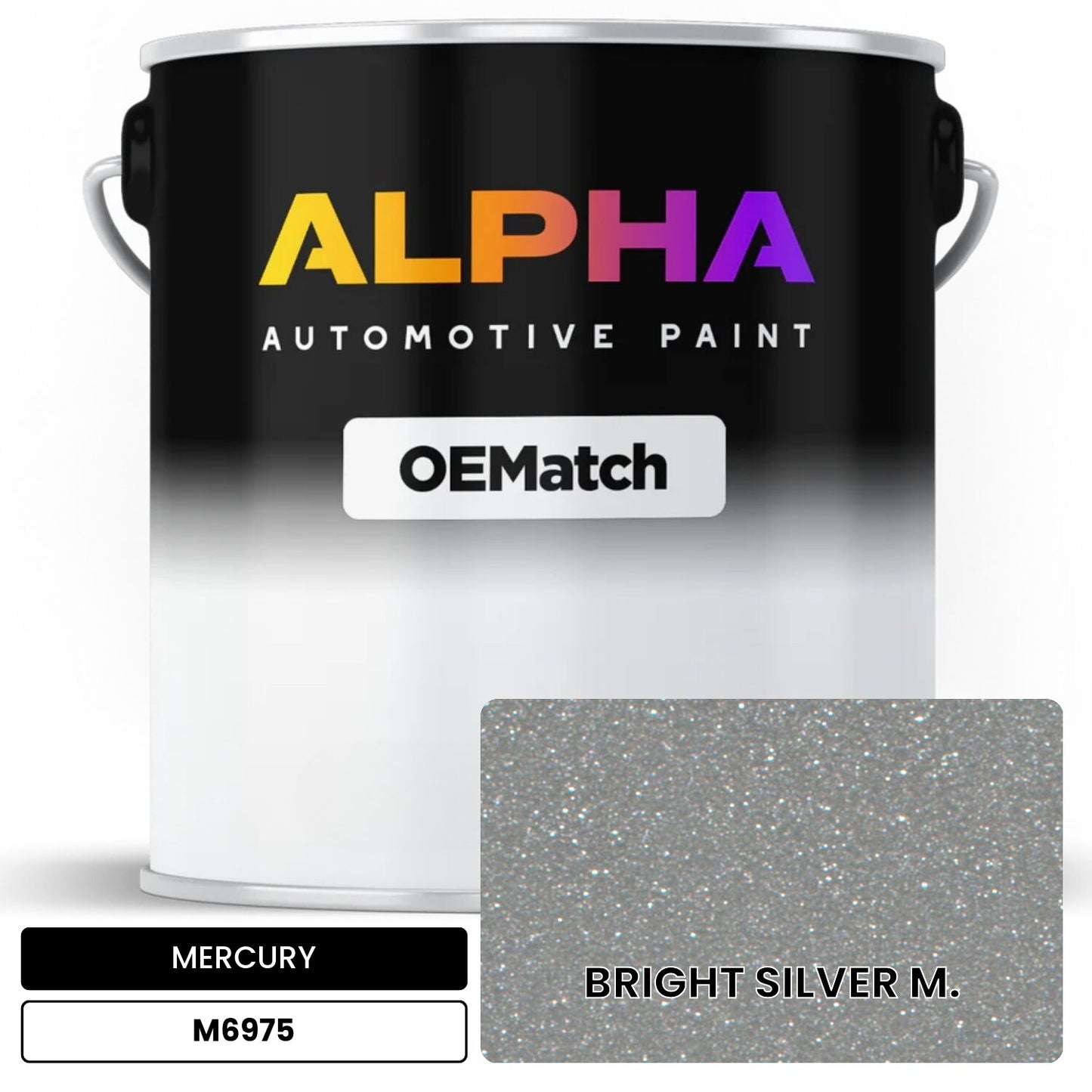 MERCURY BRIGHT SILVER M. M6975 OEMatch Basecoat