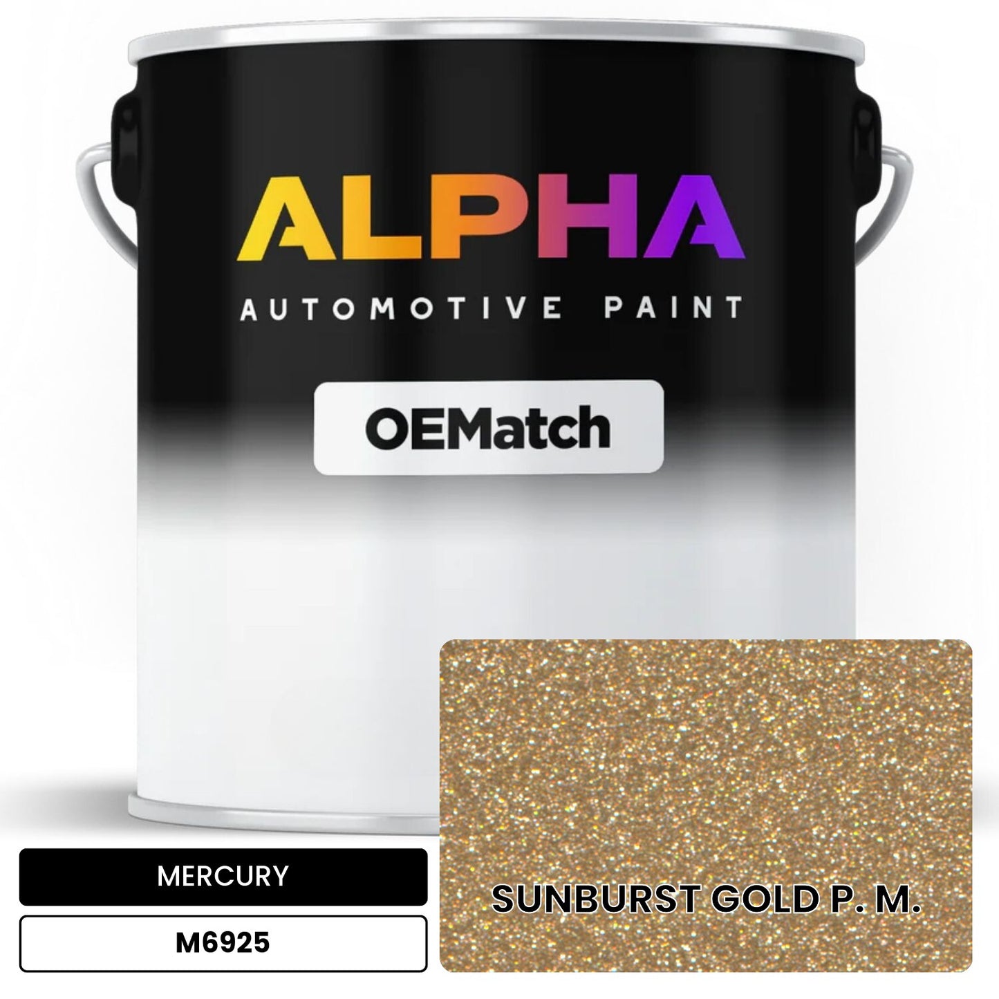 MERCURY SUNBURST GOLD P. M. M6925 OEMatch Basecoat