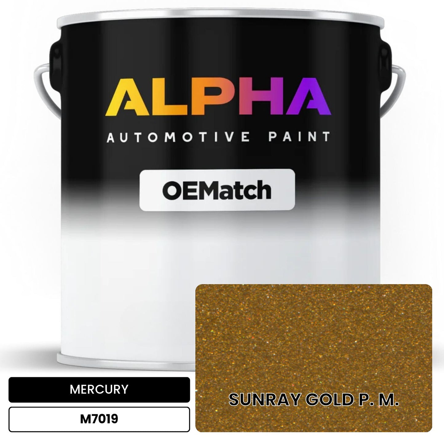 MERCURY SUNRAY GOLD P. M. M7019 OEMatch Basecoat