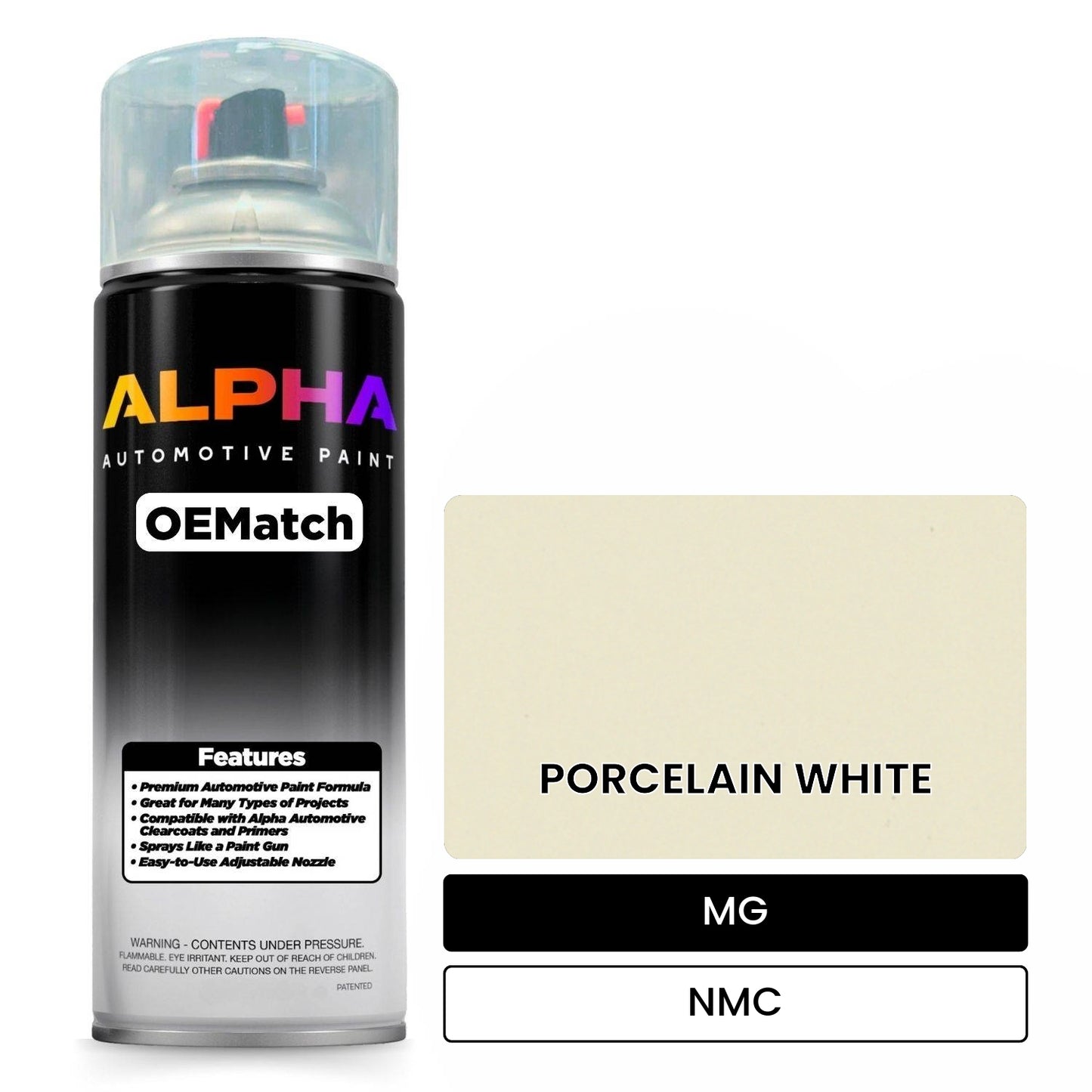 MG PORCELAIN WHITE NMC OEMatch Spraycan