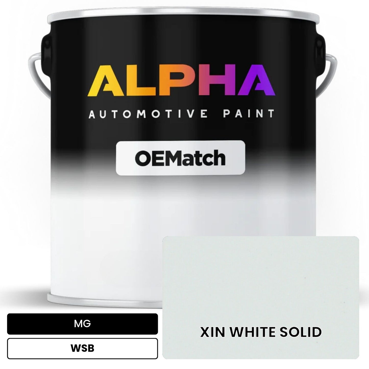 MG XIN WHITE SOLID WSB OEMatch Basecoat