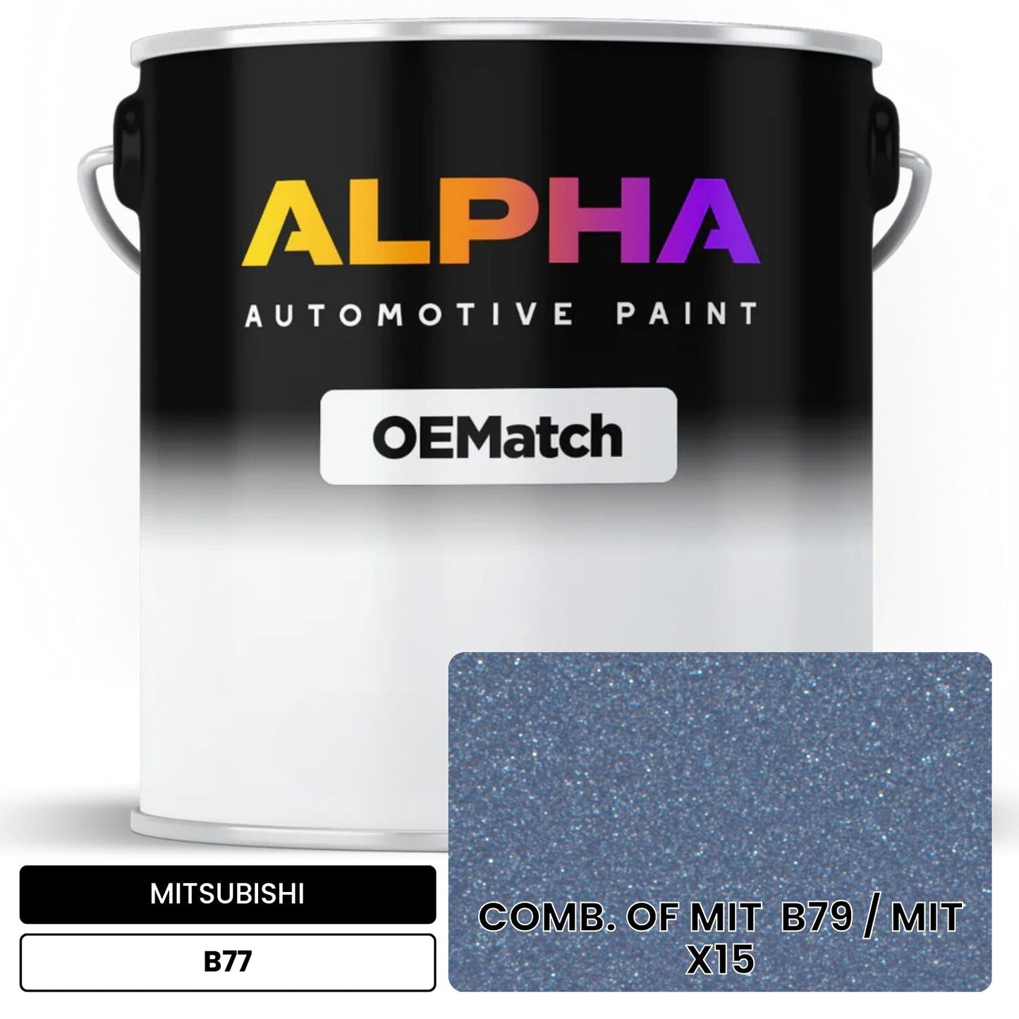MITSUBISHI COMB. OF MIT B79 / MIT X15 B77 OEMatch Basecoat