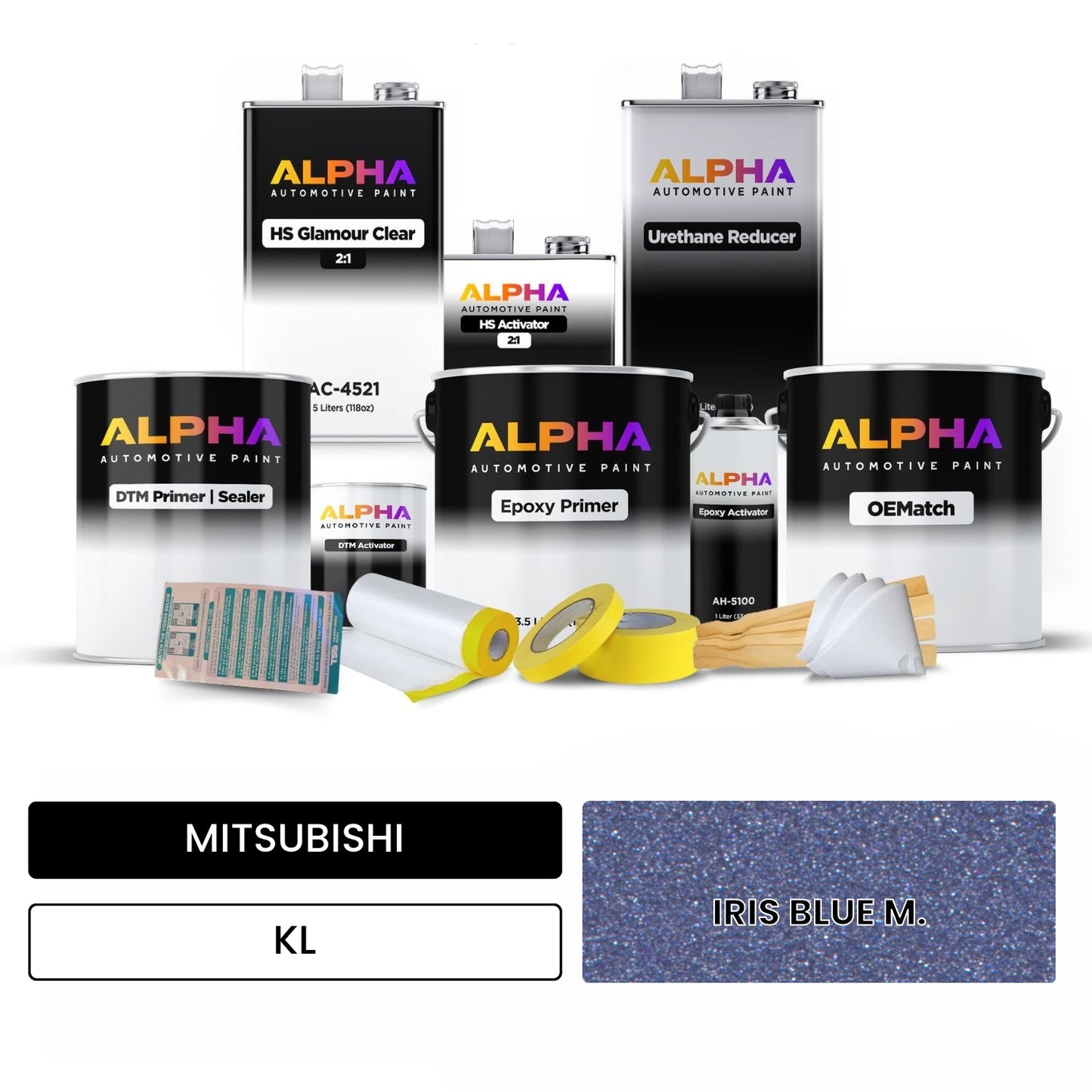 MITSUBISHI IRIS BLUE M. KL OEMatch Vehicle Paint Kit