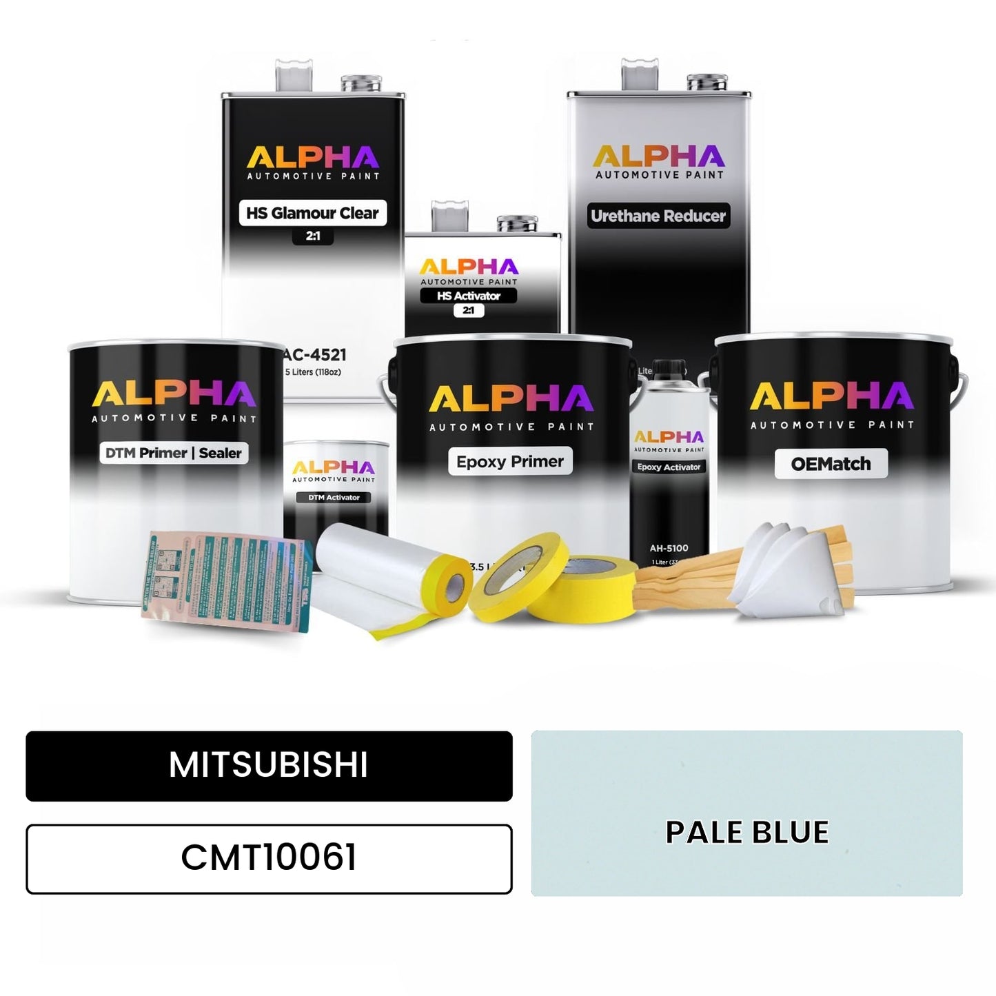 MITSUBISHI PALE BLUE CMT10061 OEMatch Vehicle Paint Kit