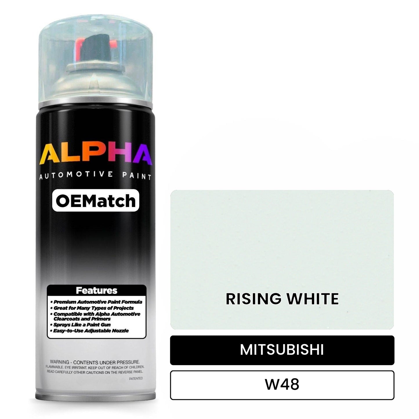 MITSUBISHI RISING WHITE W48 OEMatch Spraycan