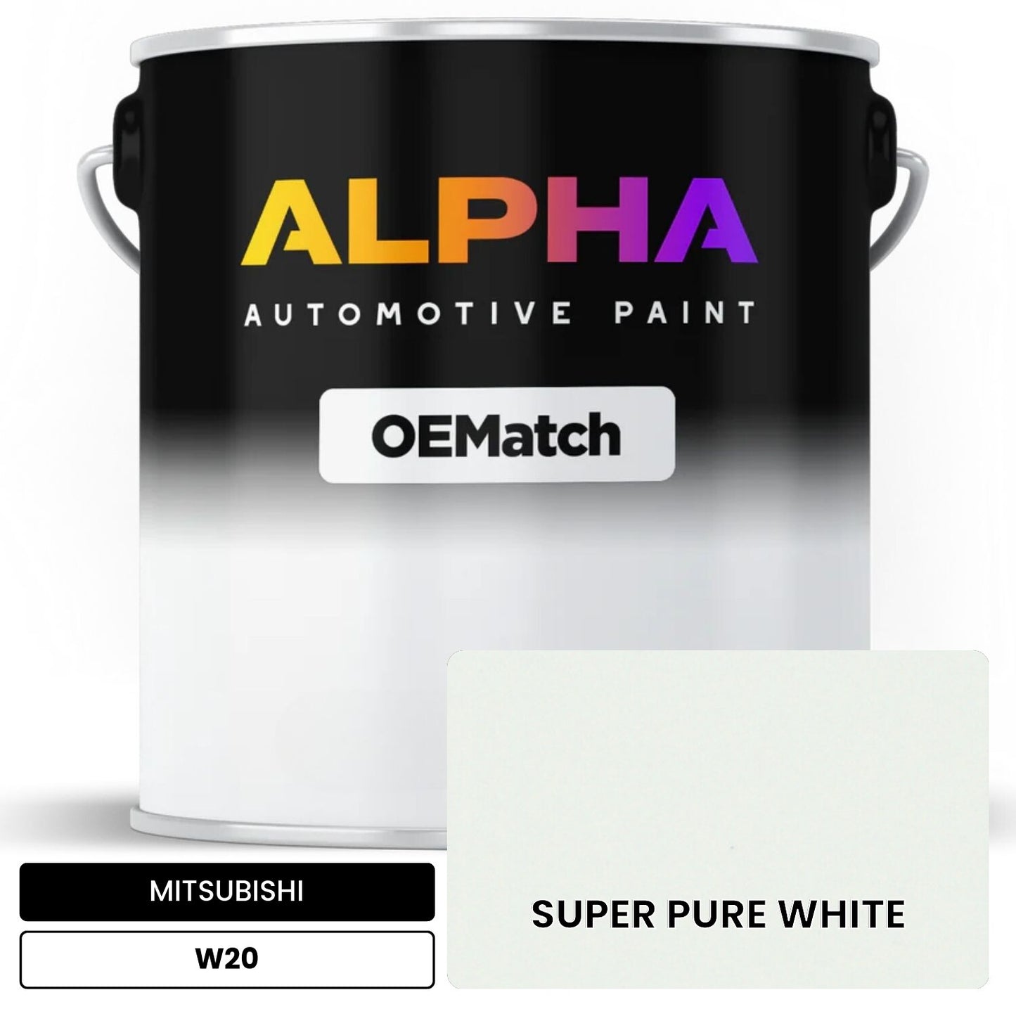 MITSUBISHI SUPER PURE WHITE W20 OEMatch Basecoat