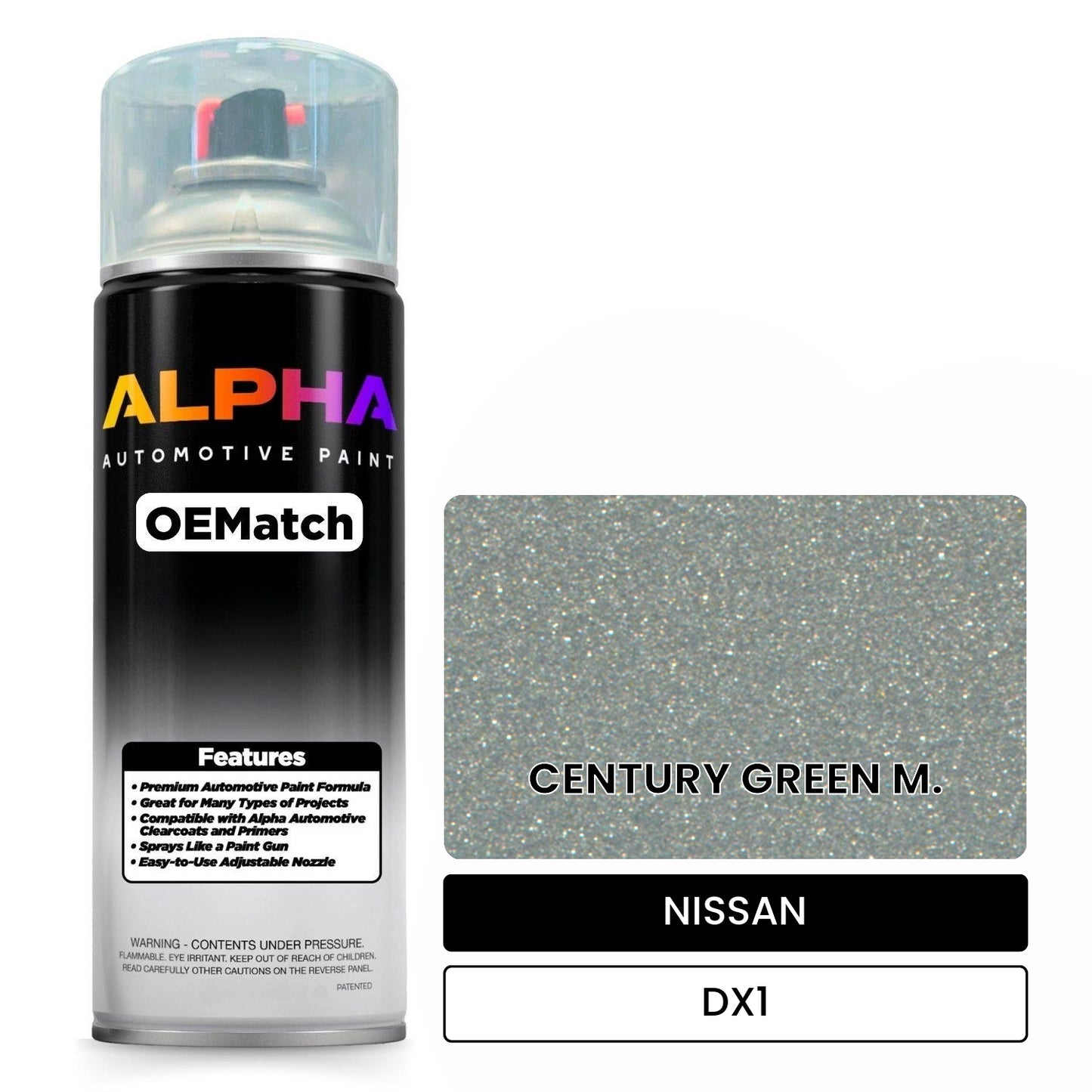 NISSAN CENTURY GREEN M. DX1 OEMatch Spraycan