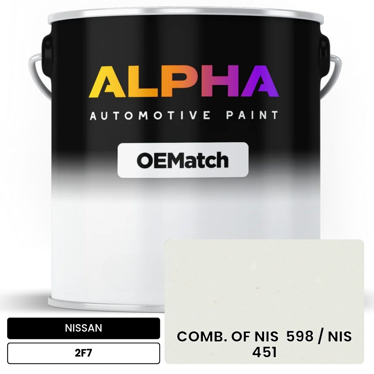 NISSAN COMB. OF NIS 598 / NIS 451 2F7 OEMatch Basecoat