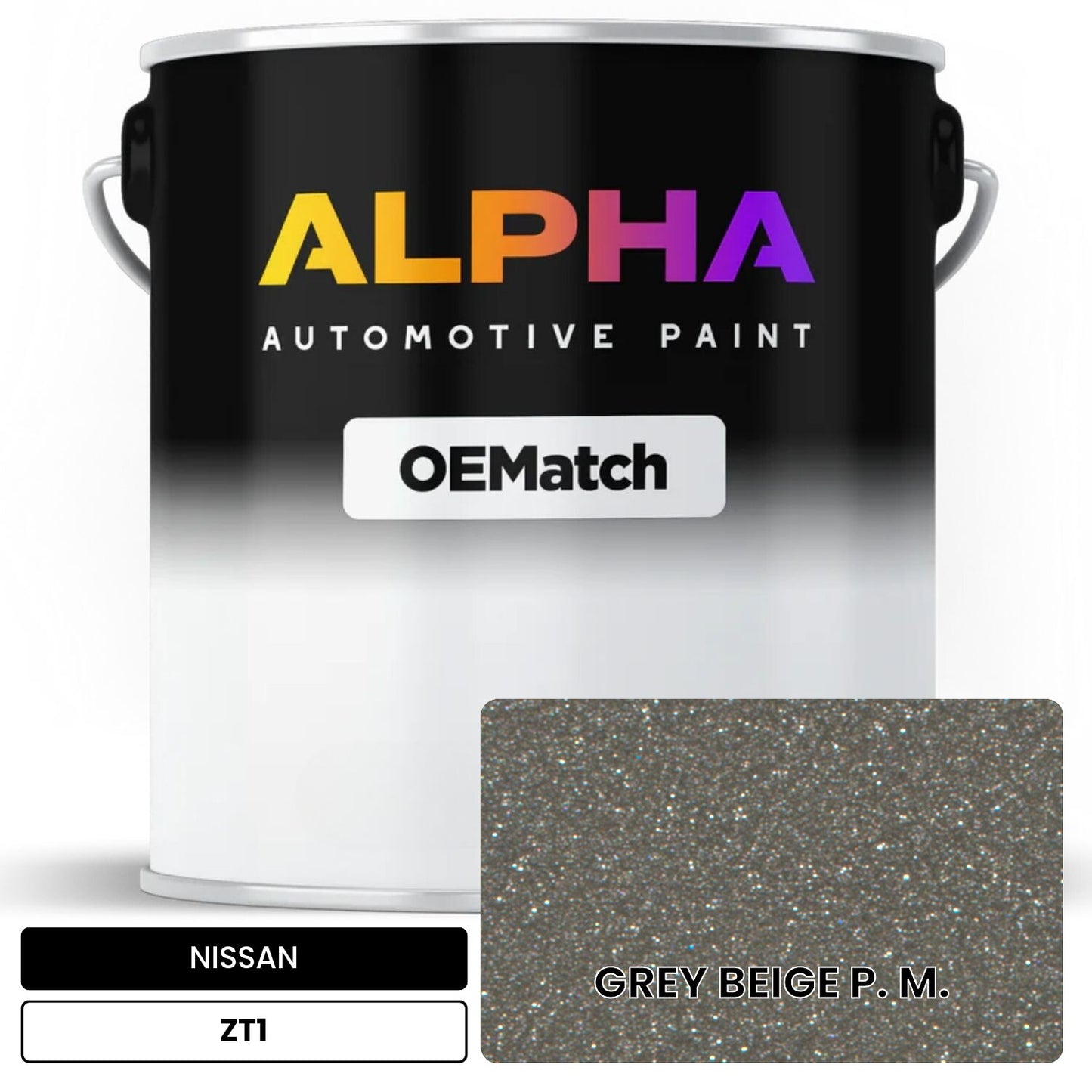 NISSAN GREY BEIGE P. M. ZT1 OEMatch Basecoat