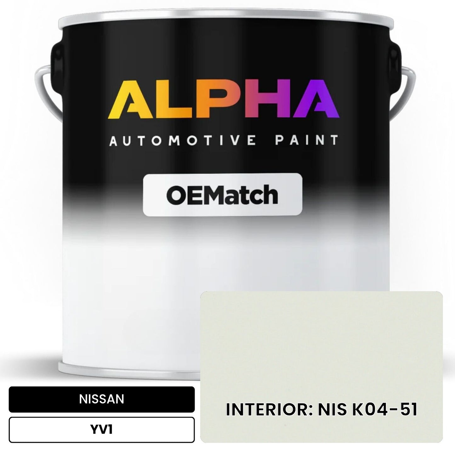 NISSAN INTERIOR: NIS K04-51 YV1 OEMatch Basecoat