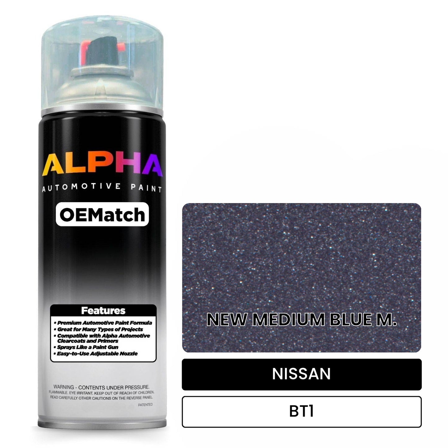 NISSAN NEW MEDIUM BLUE M. BT1 OEMatch Spraycan