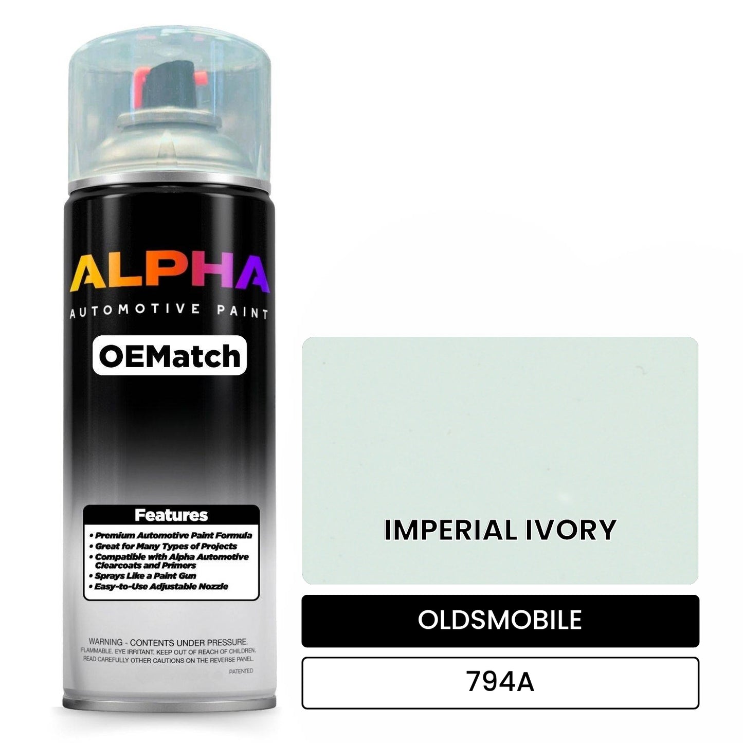 OLDSMOBILE IMPERIAL IVORY 794A OEMatch Spraycan