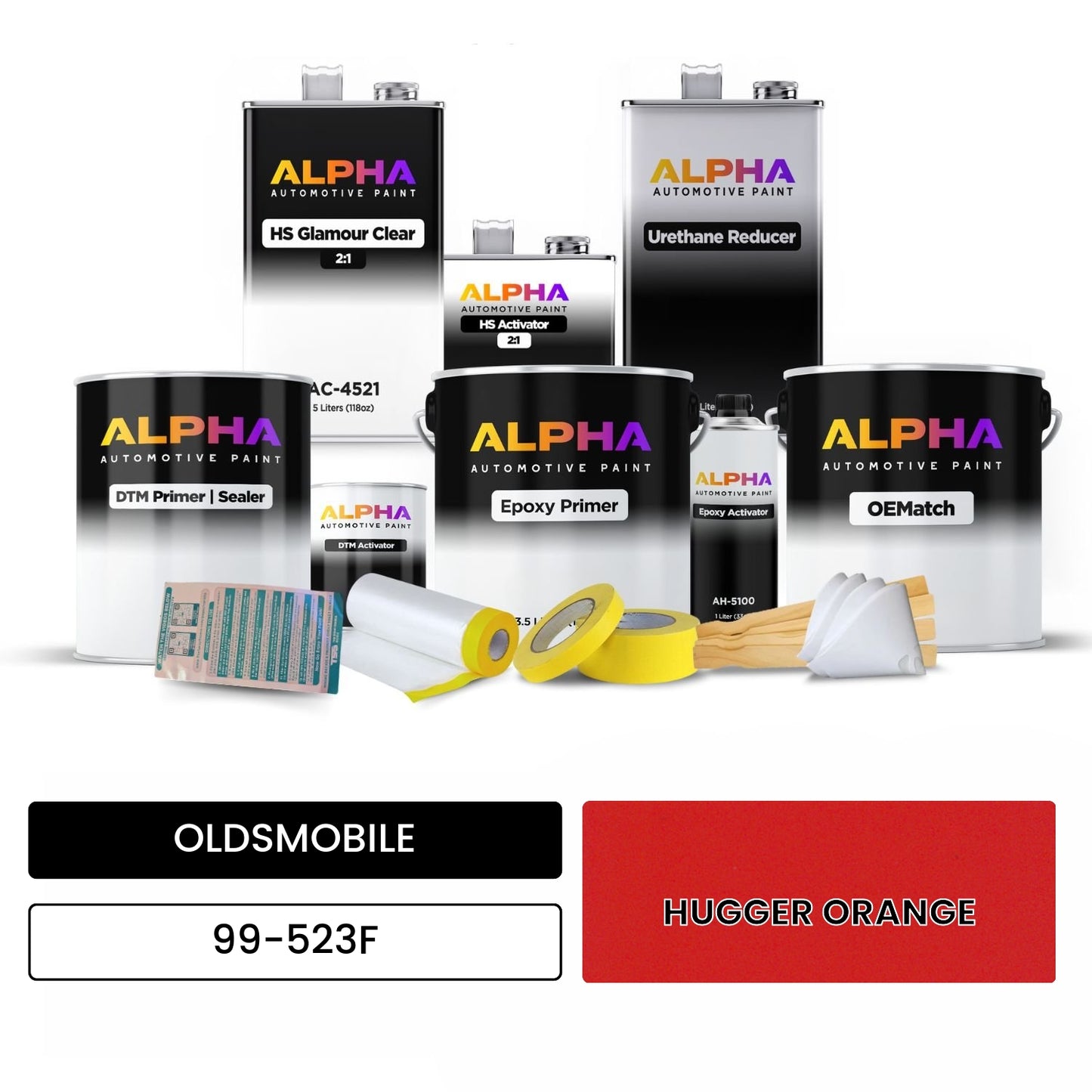 OLDSMOBILE HUGGER ORANGE 99-523F OEMatch Vehicle Paint Kit