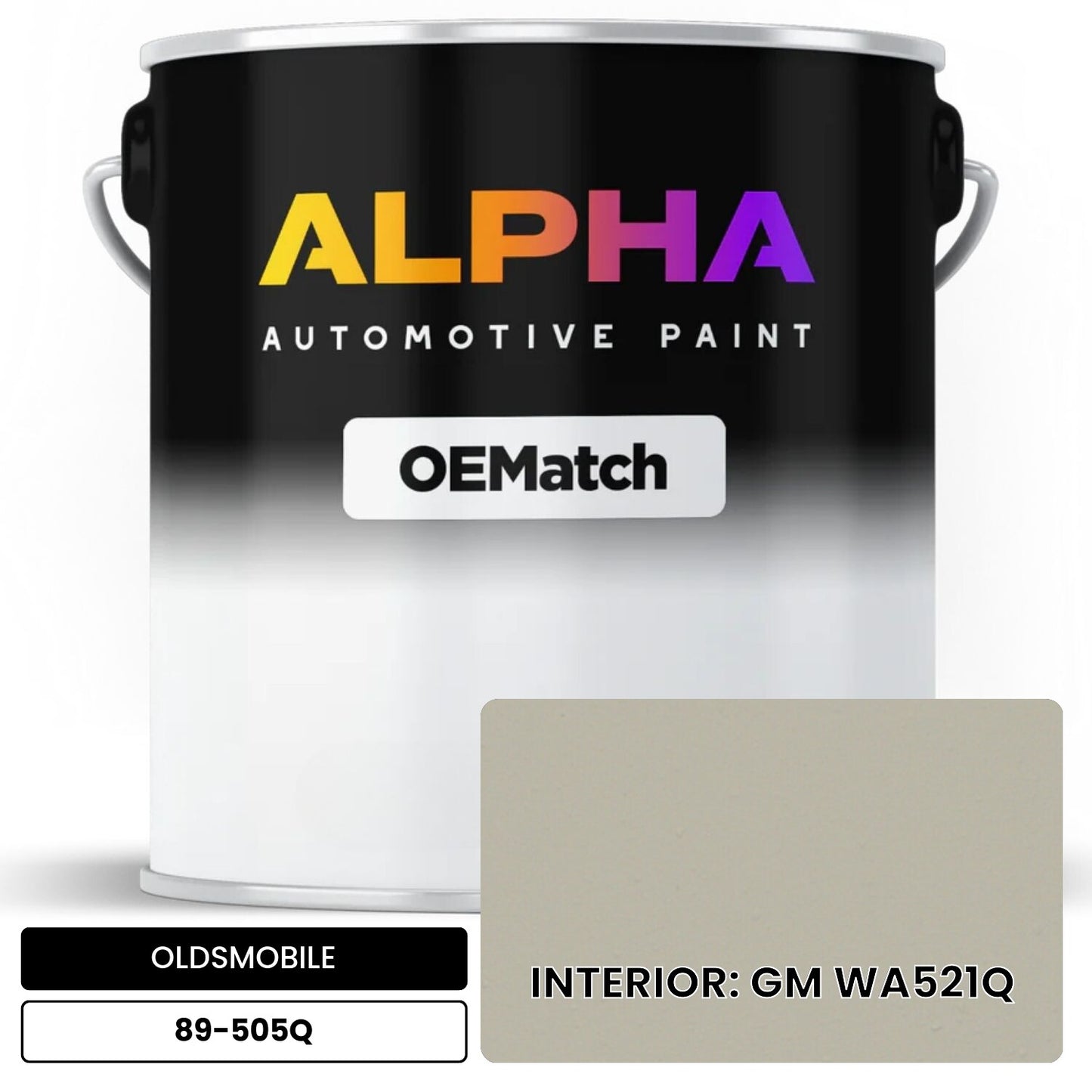 OLDSMOBILE INTERIOR: GM WA521Q 89-505Q OEMatch Basecoat