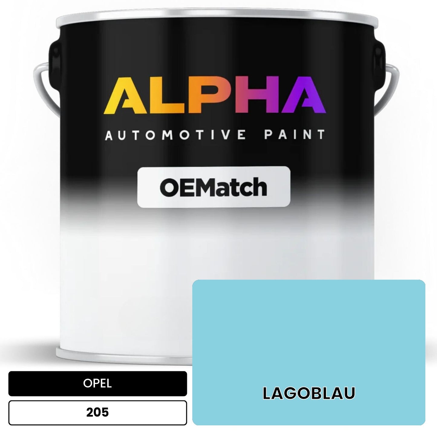 OPEL LAGOBLAU 205 OEMatch Basecoat