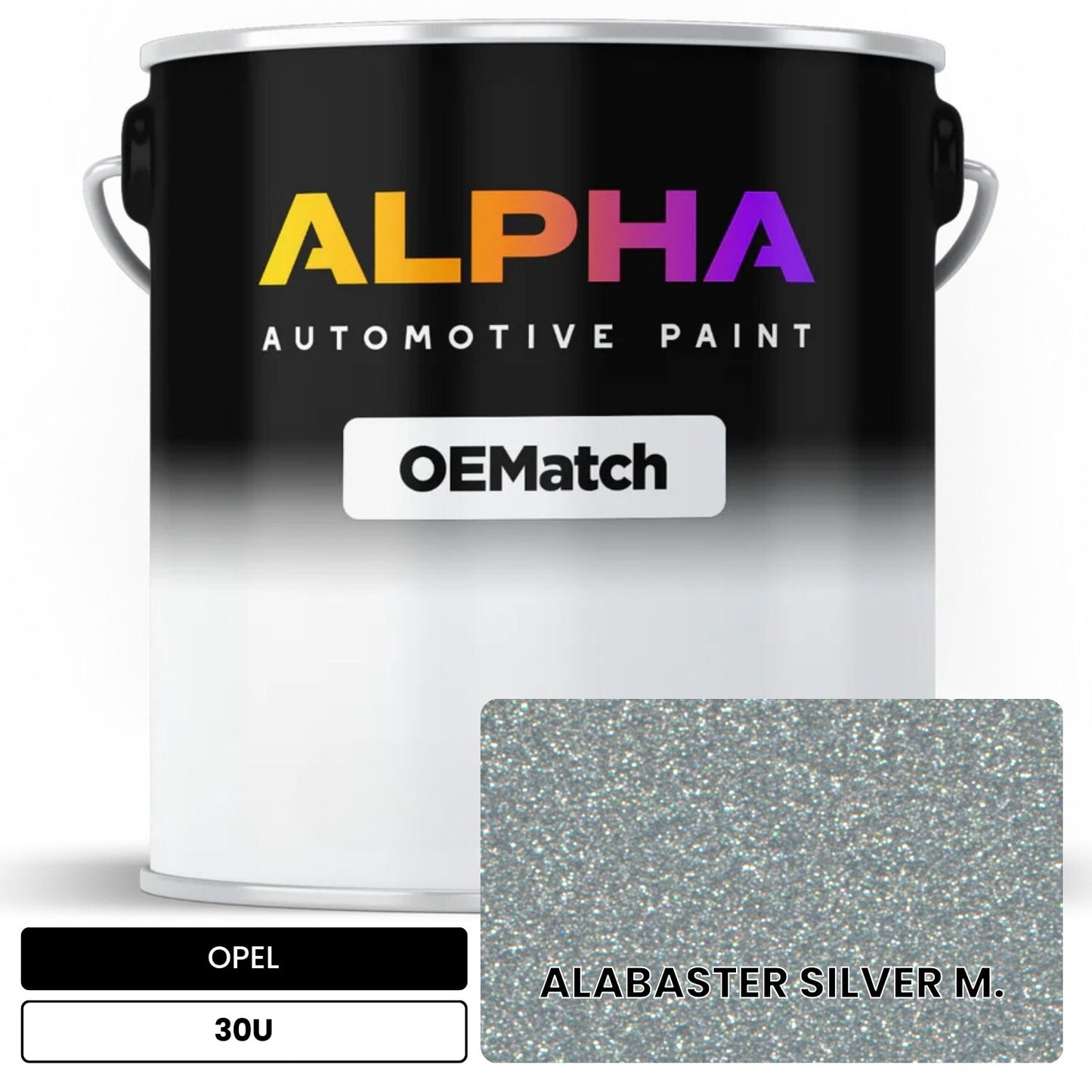 OPEL ALABASTER SILVER M. 30U OEMatch Basecoat