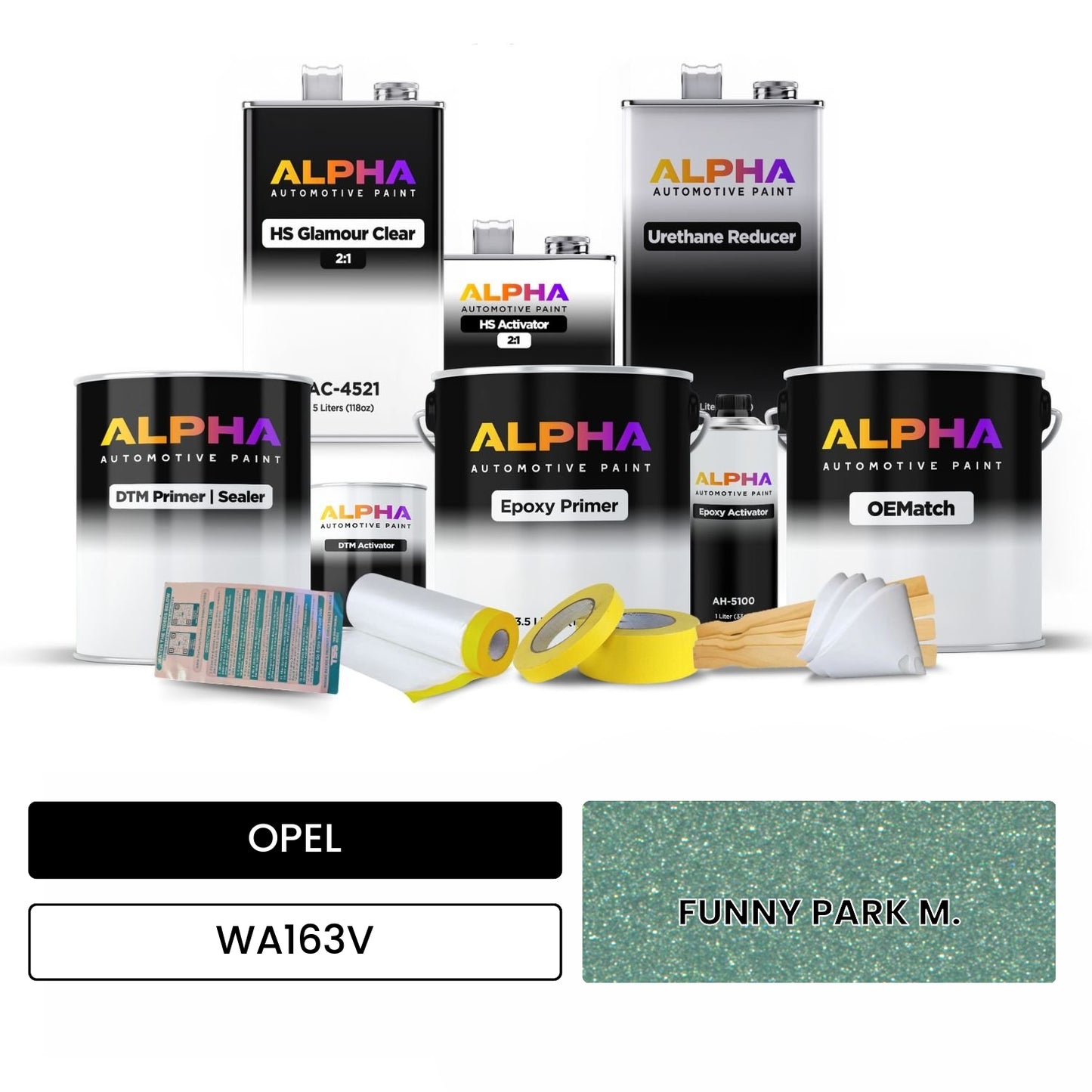 OPEL FUNNY PARK M. WA163V OEMatch Vehicle Paint Kit