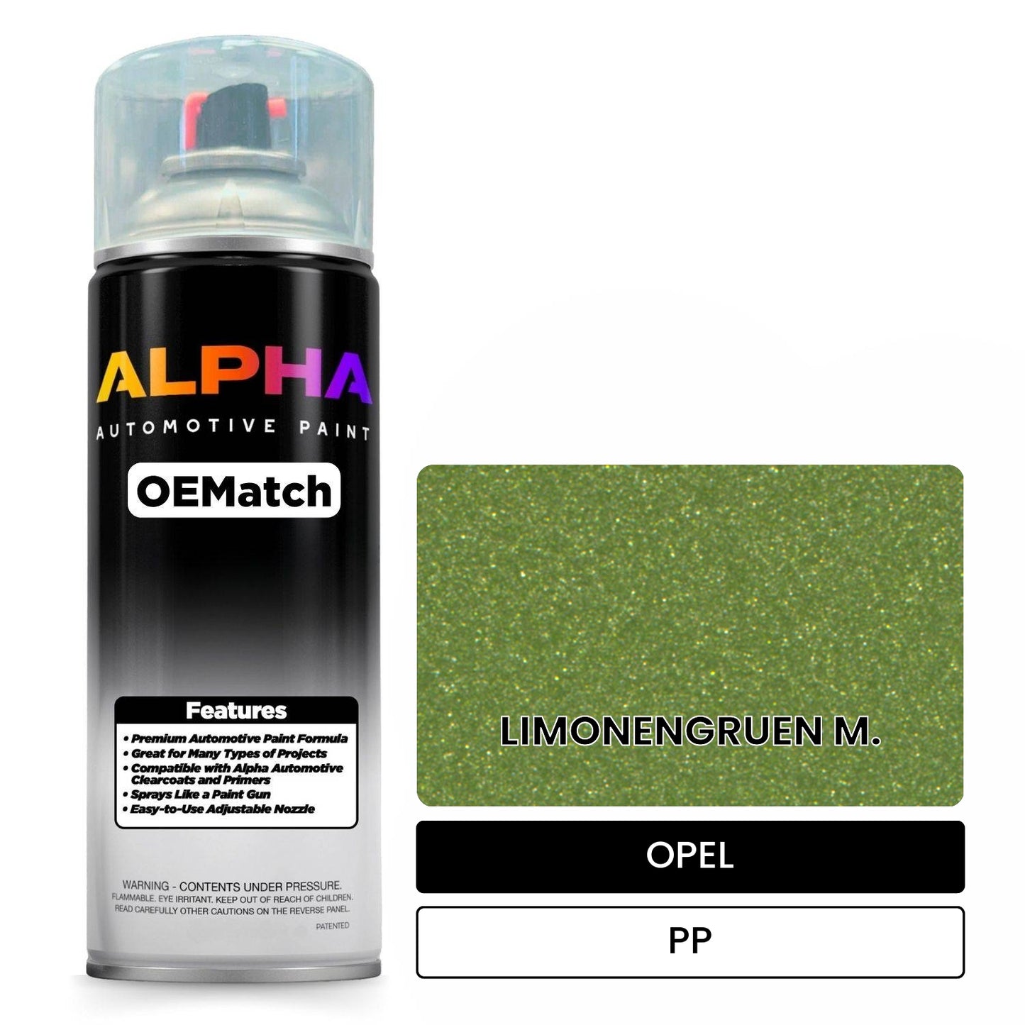 OPEL LIMONENGRUEN M. PP OEMatch Spraycan