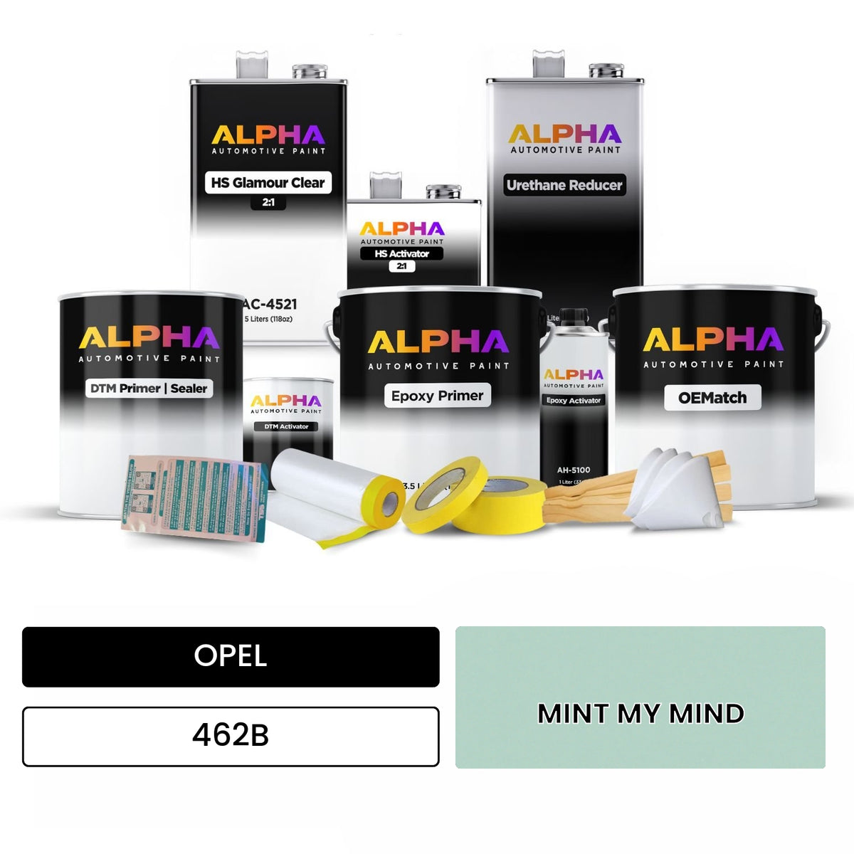 OPEL MINT MY MIND 462B OEMatch Vehicle Paint Kit