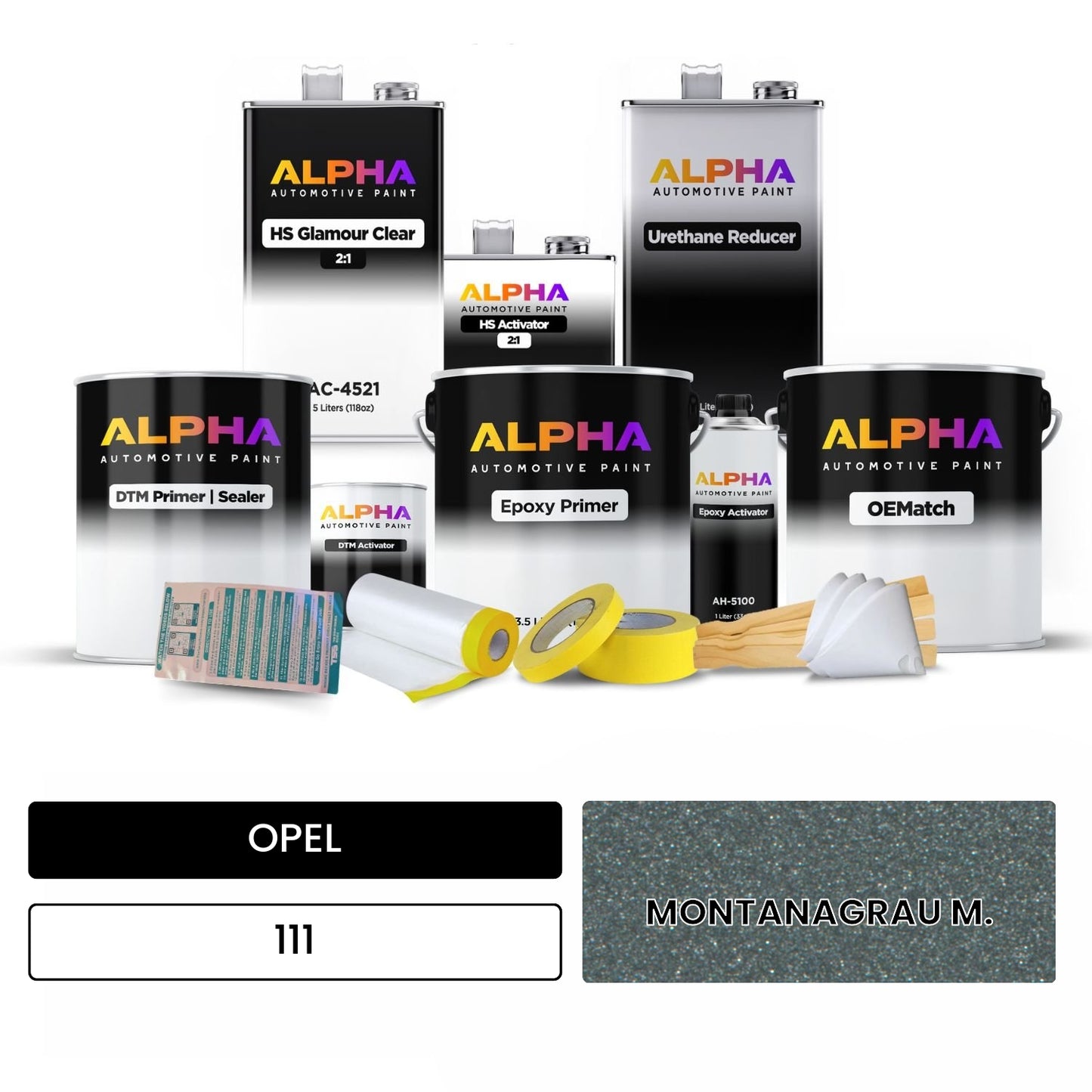 OPEL MONTANAGRAU M. 111 OEMatch Vehicle Paint Kit