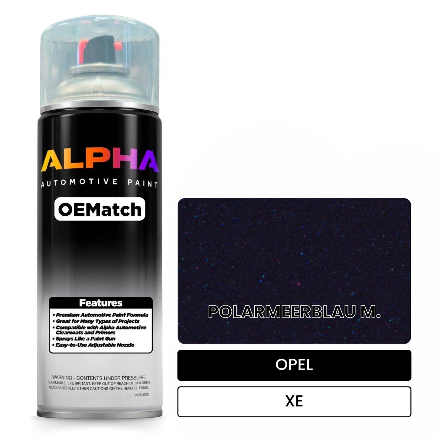OPEL POLARMEERBLAU M. XE OEMatch Spraycan