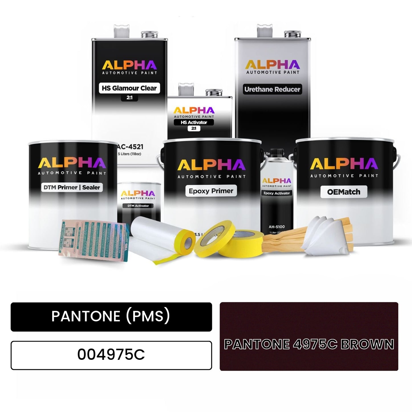 PANTONE (PMS) PANTONE 4975C BROWN 004975C OEMatch Vehicle Paint Kit