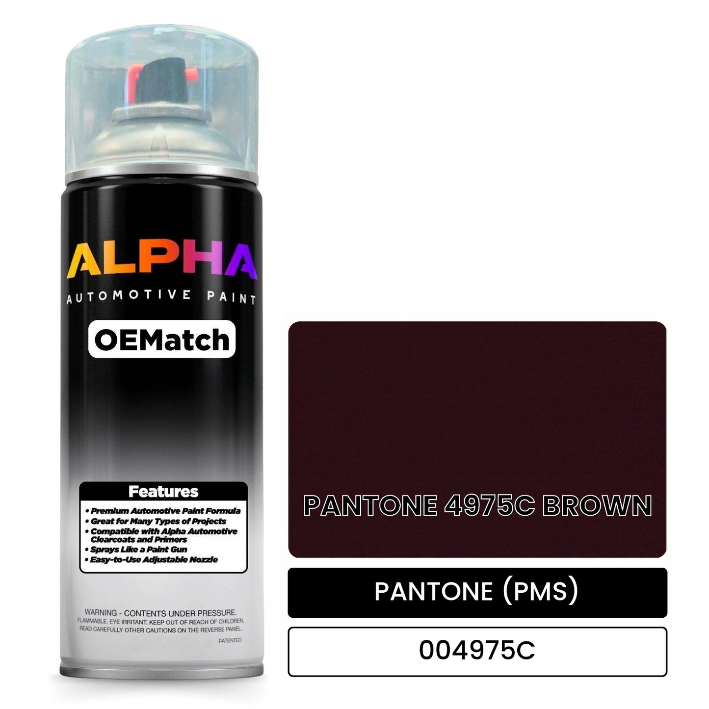 PANTONE (PMS) PANTONE 4975C BROWN 004975C OEMatch Spraycan