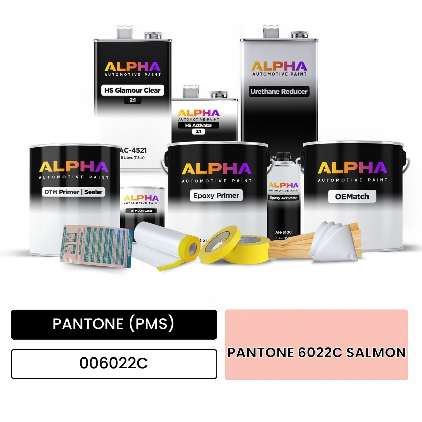 PANTONE (PMS) PANTONE 6022C SALMON 006022C OEMatch Vehicle Paint Kit