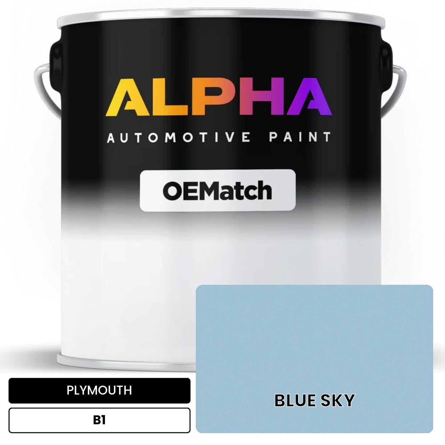 PLYMOUTH BLUE SKY B1 OEMatch Basecoat
