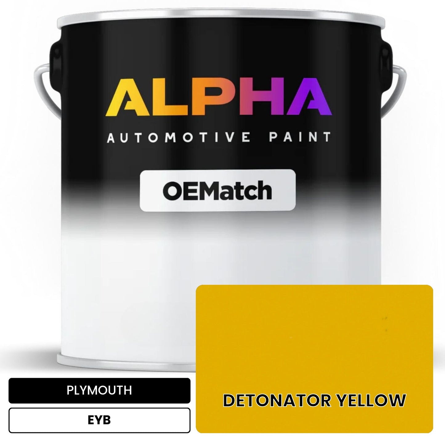 PLYMOUTH DETONATOR YELLOW EYB OEMatch Basecoat