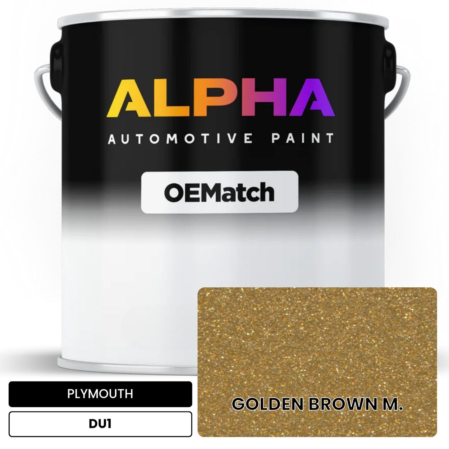 PLYMOUTH GOLDEN BROWN M. DU1 OEMatch Basecoat