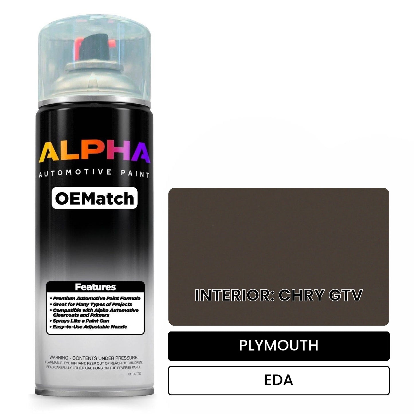 PLYMOUTH INTERIOR: CHRY GTV EDA OEMatch Spraycan