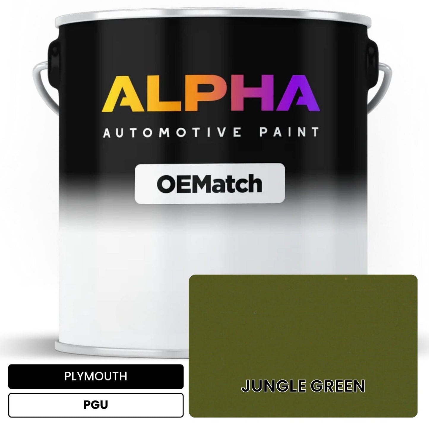 PLYMOUTH JUNGLE GREEN PGU OEMatch Basecoat