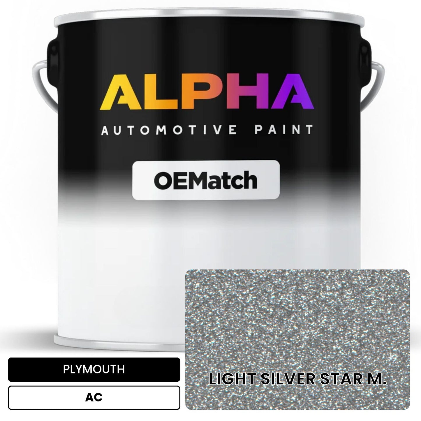 PLYMOUTH LIGHT SILVER STAR M. AC OEMatch Basecoat