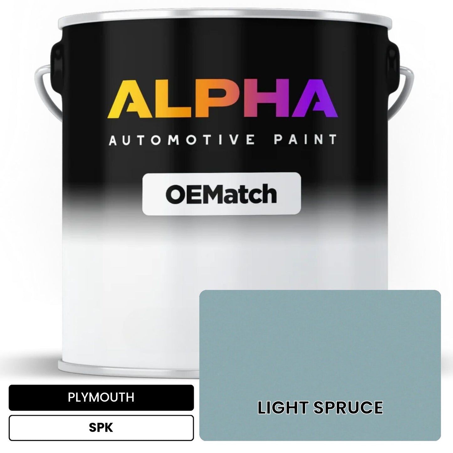 PLYMOUTH LIGHT SPRUCE SPK OEMatch Basecoat