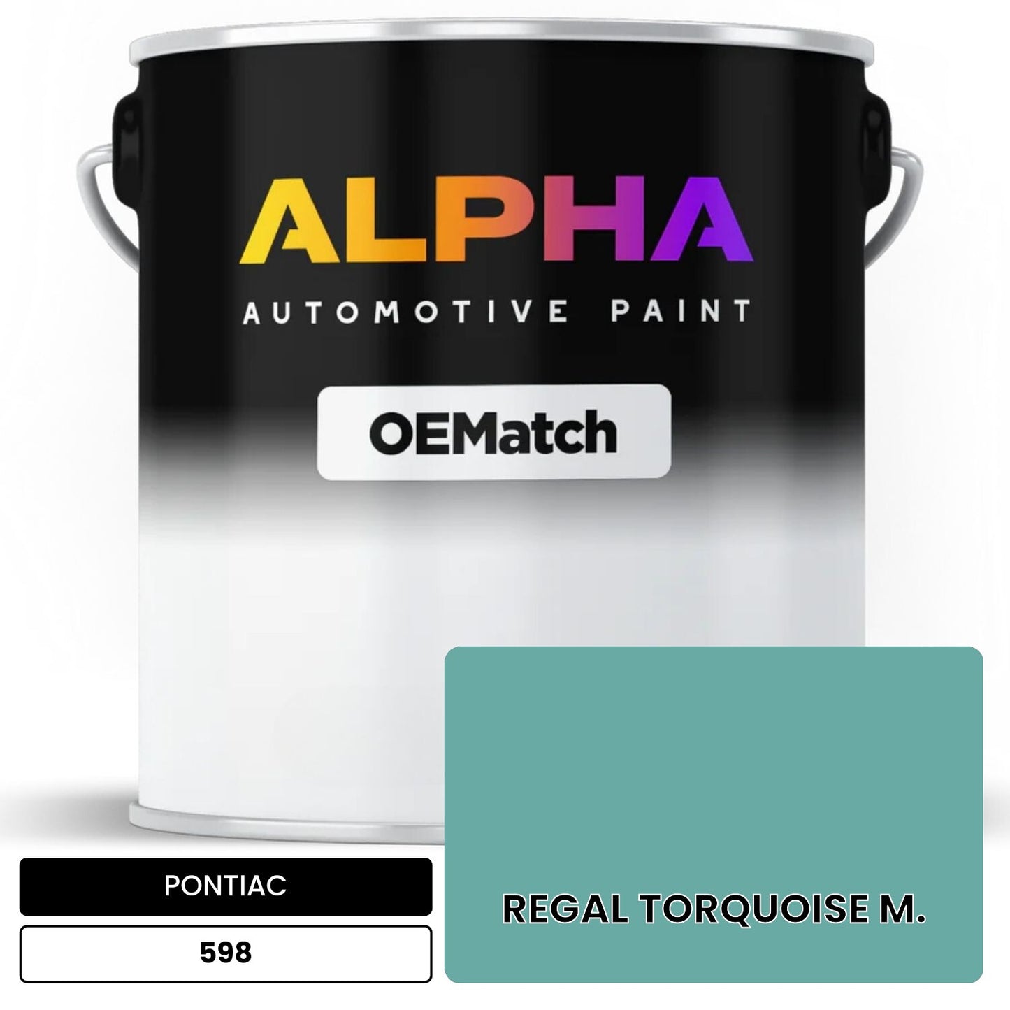 PONTIAC REGAL TORQUOISE M. 598 OEMatch Basecoat
