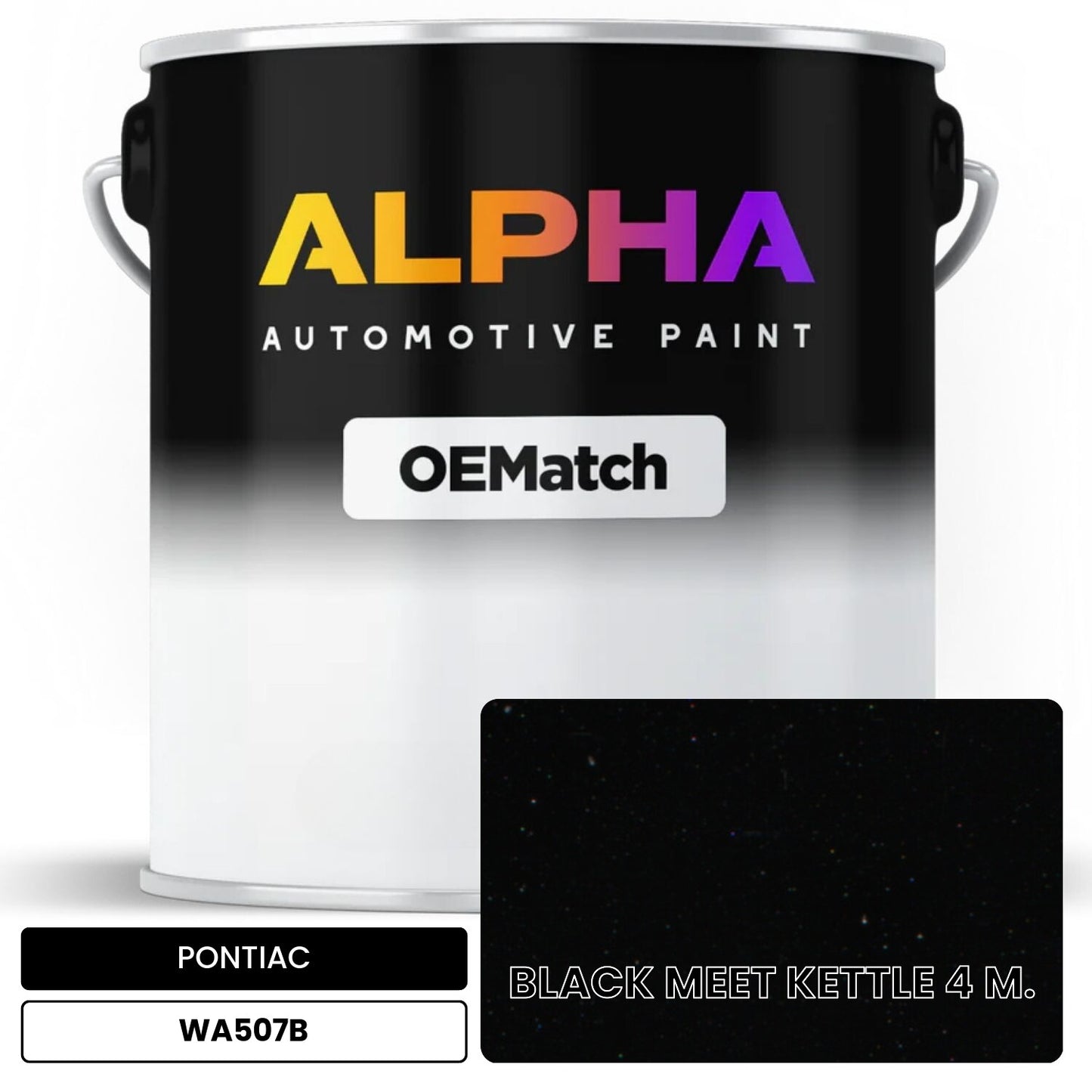 PONTIAC BLACK MEET KETTLE 4 M. WA507B OEMatch Basecoat
