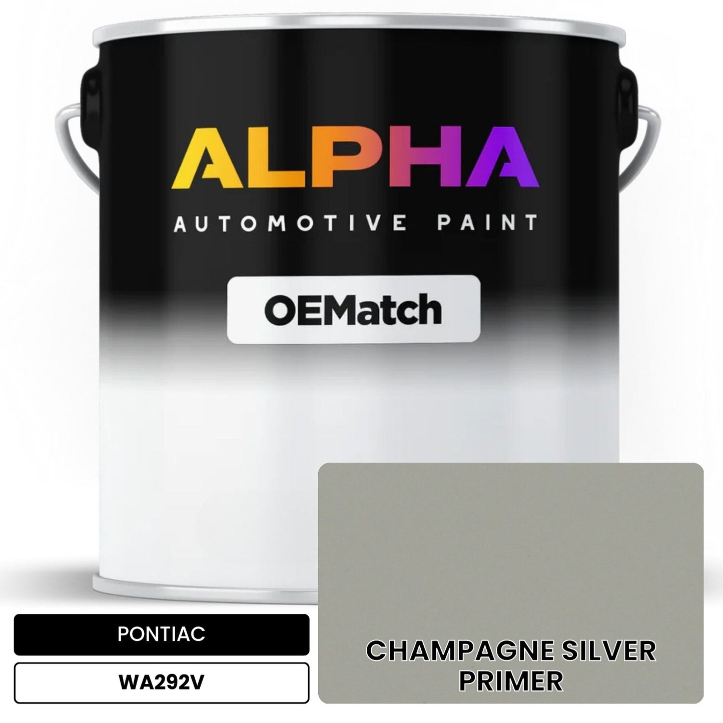 PONTIAC CHAMPAGNE SILVER PRIMER WA292V OEMatch Basecoat