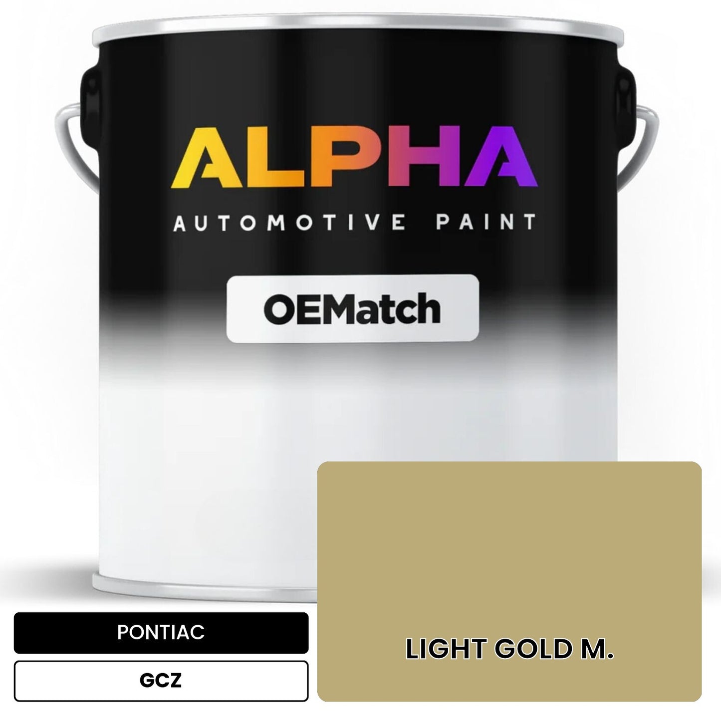 PONTIAC LIGHT GOLD M. GCZ OEMatch Basecoat