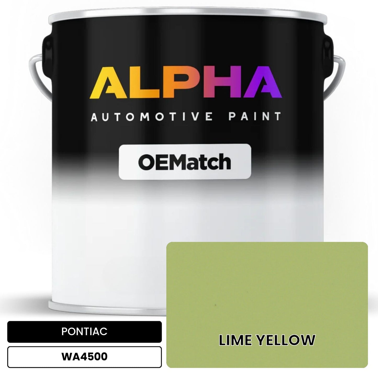 PONTIAC LIME YELLOW WA4500 OEMatch Basecoat