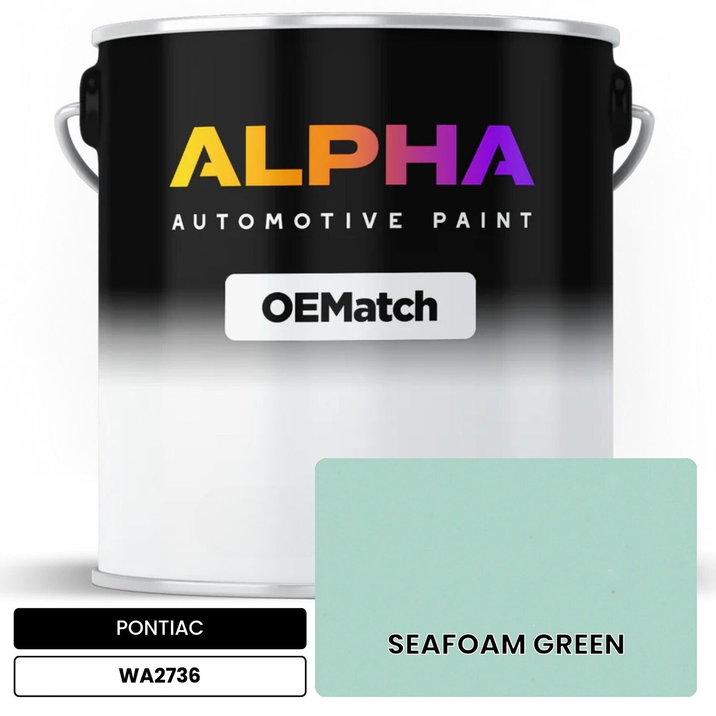 PONTIAC SEAFOAM GREEN WA2736 OEMatch Basecoat