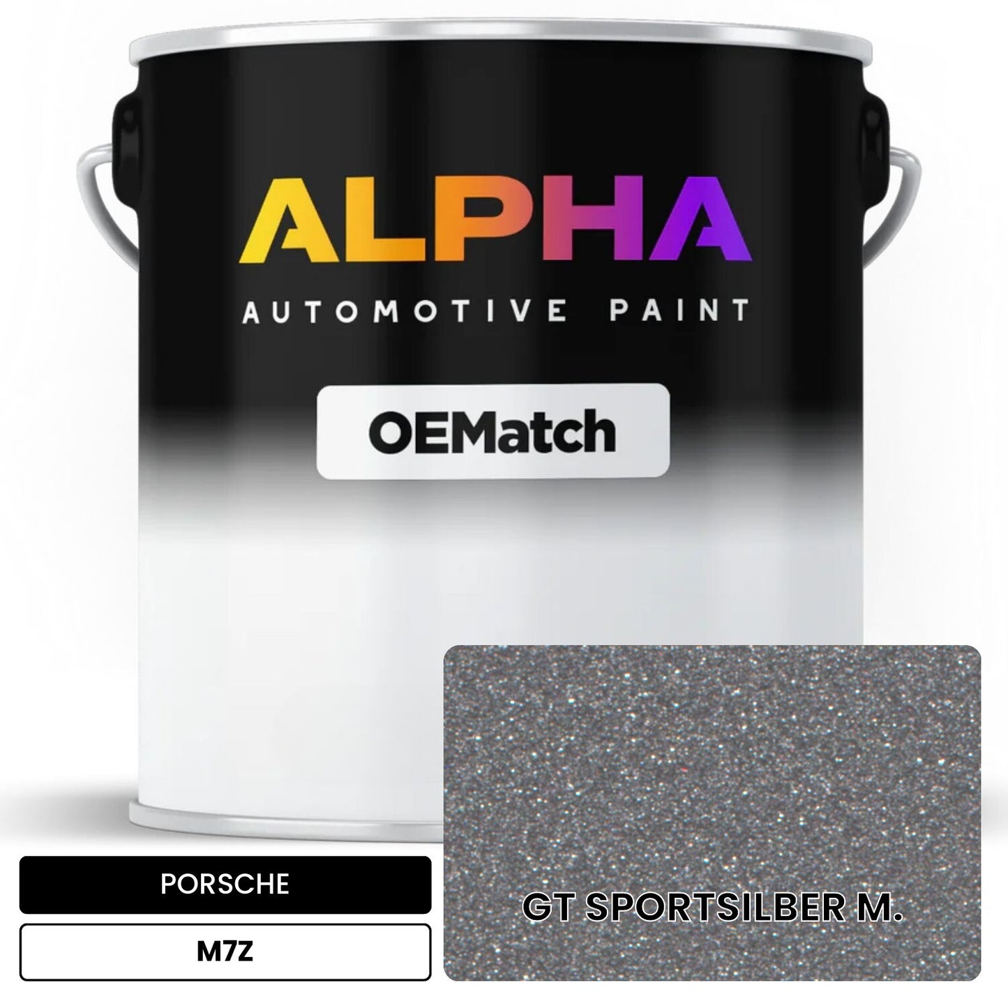 PORSCHE GT Silver Metallic M7Z OEMatch Basecoat