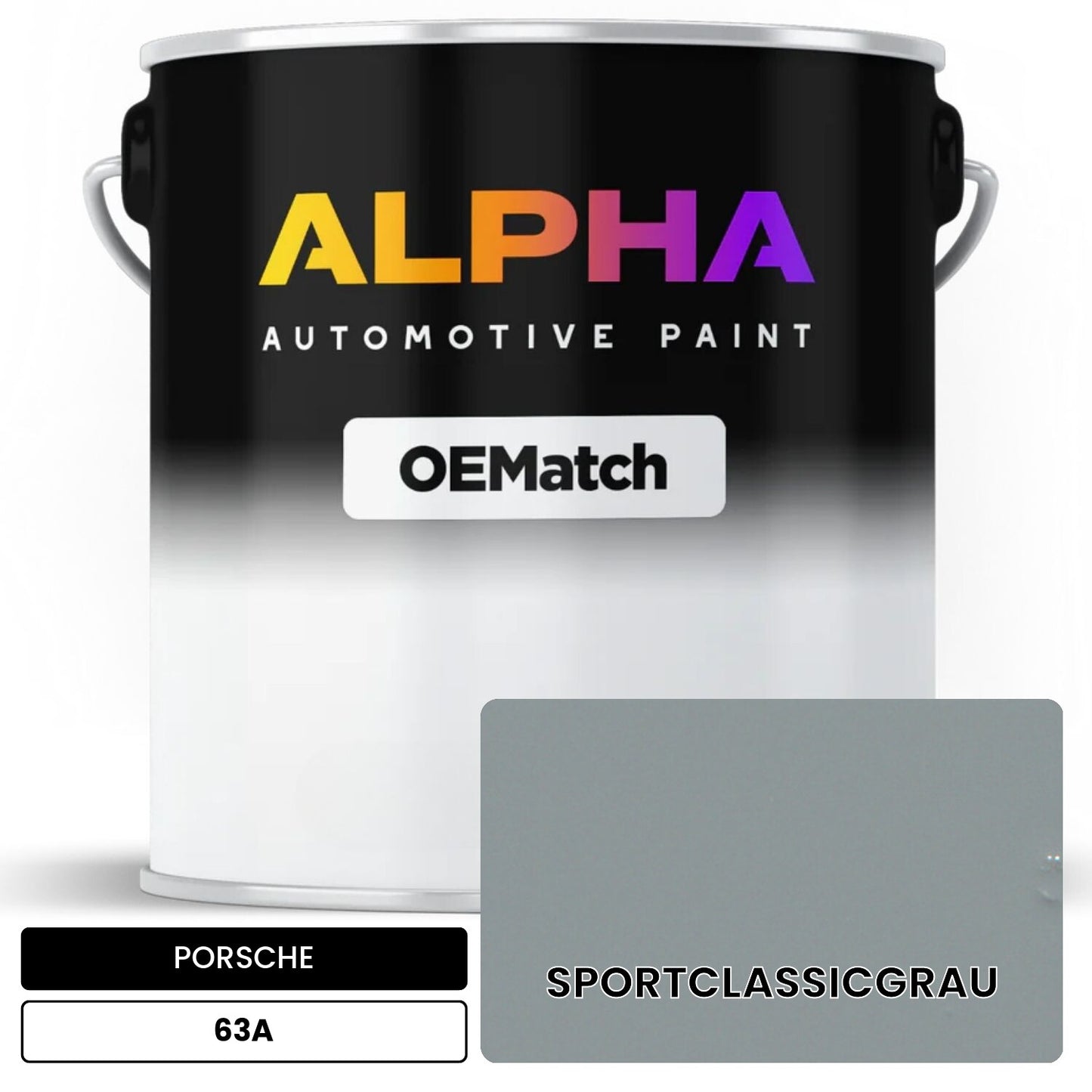 PORSCHE Sport Classic Grey 63A OEMatch Basecoat