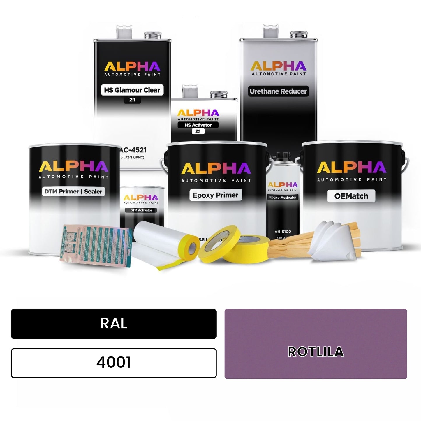 RAL ROTLILA 4001 OEMatch Vehicle Paint Kit