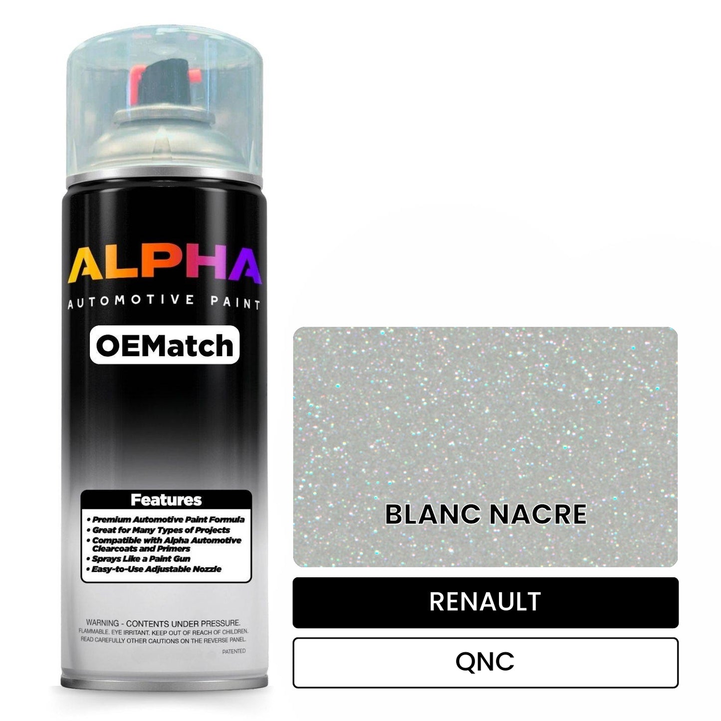 RENAULT BLANC NACRE QNC OEMatch Spraycan