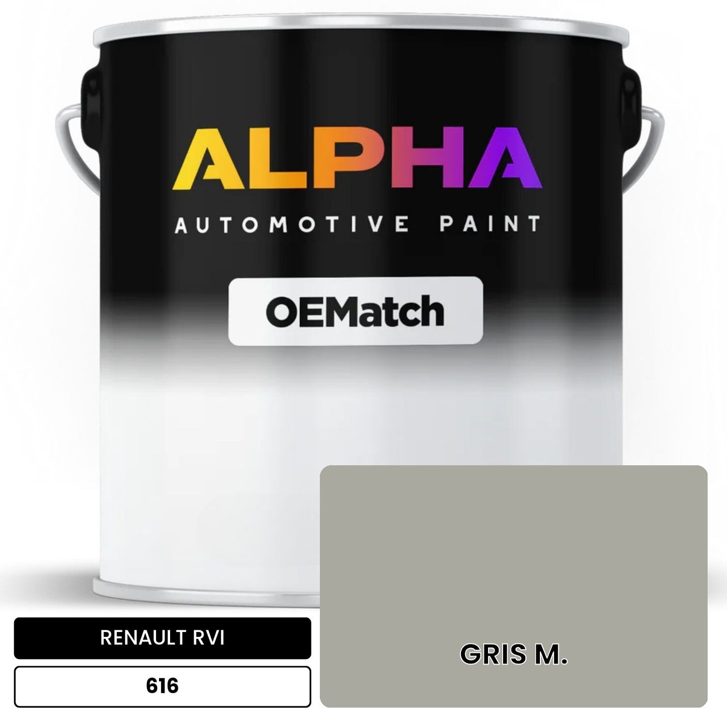 RENAULT RVI GRIS M. 616 OEMatch Basecoat