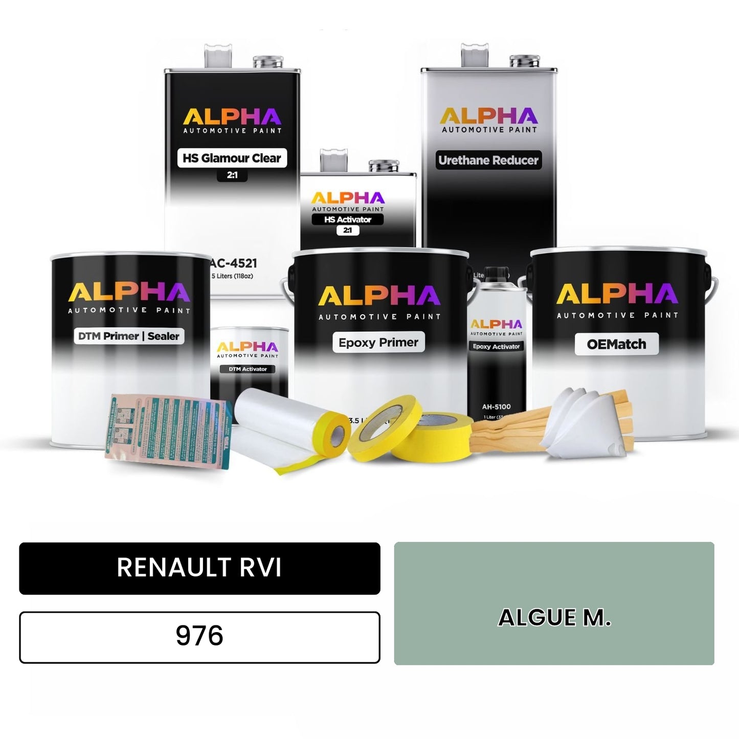 RENAULT RVI ALGUE M. 976 OEMatch Vehicle Paint Kit