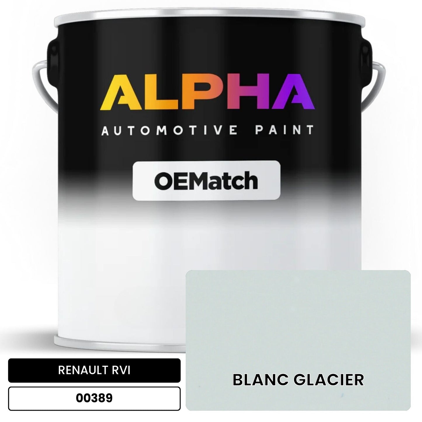 RENAULT RVI BLANC GLACIER 00389 OEMatch Basecoat